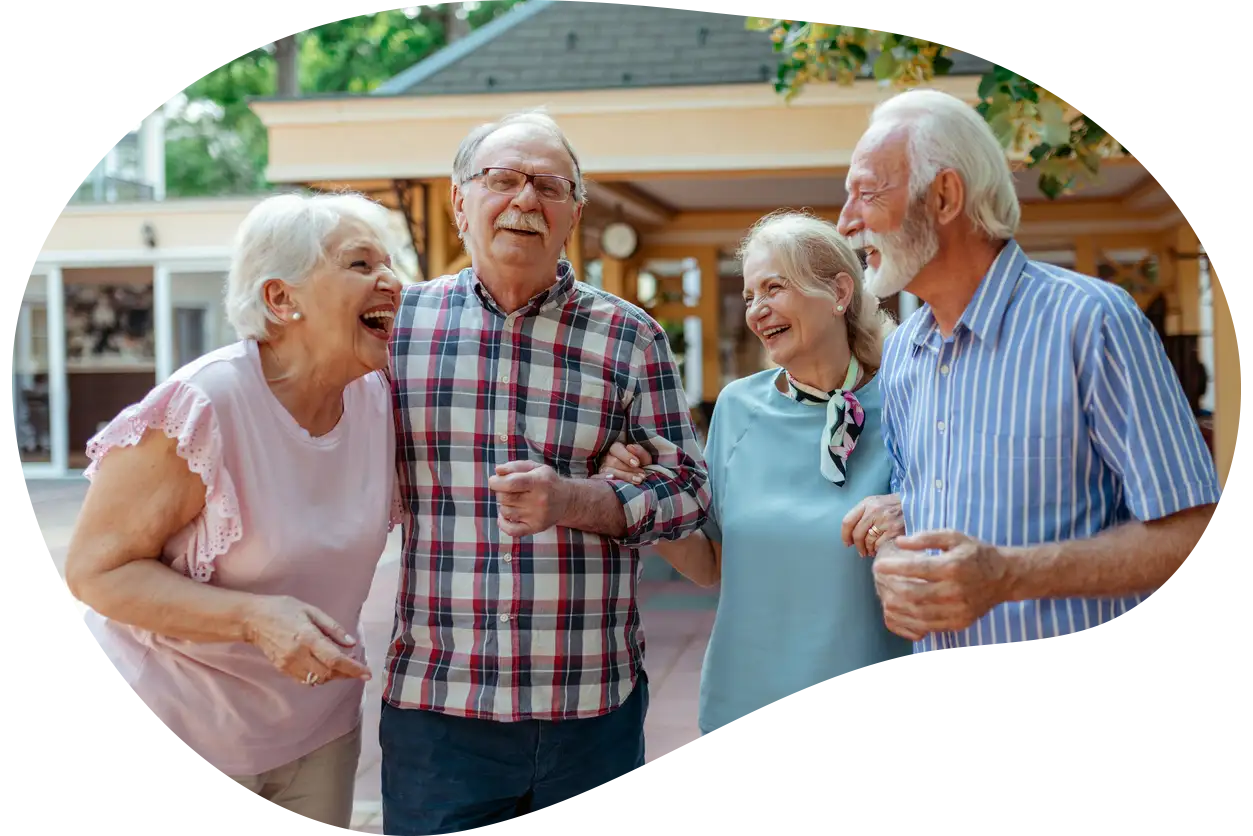 Nurse caring for an elderly woman